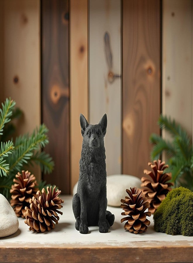 JFSM INC. 3.5" Black German Shepherd Dog Figurine - Elegant Resin Dog Statue, Holiday Stocking Stuffer, Gifts for German Shepherd Lovers, Pet Memorial or Home Office Décor - Image 4